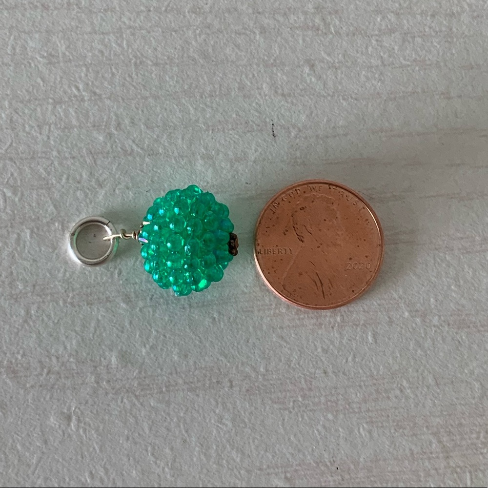 Small Green Necklace Charm